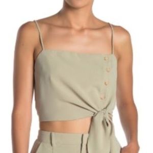 Skylar Rose Front Button Crop Top